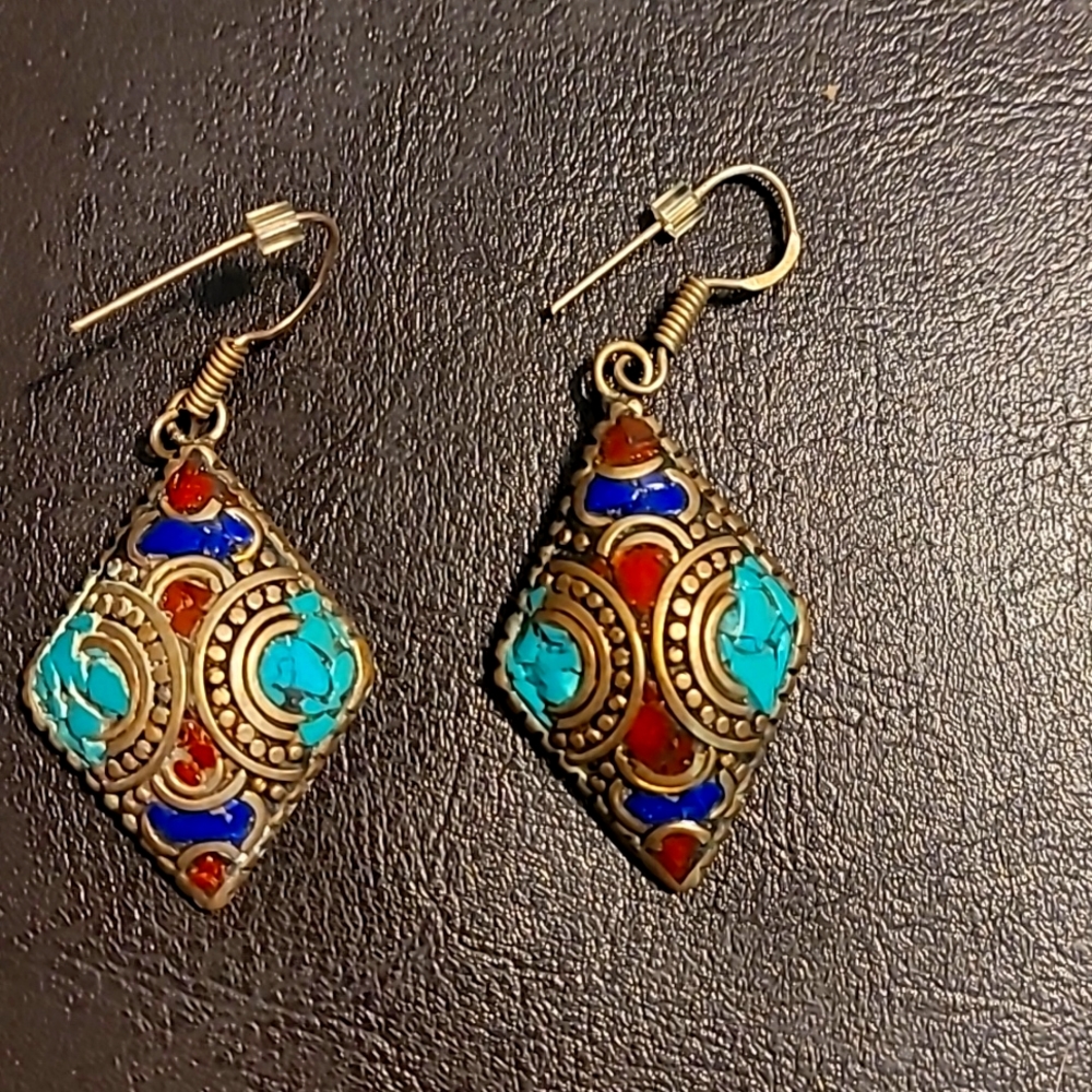 Italian mosaic earrings